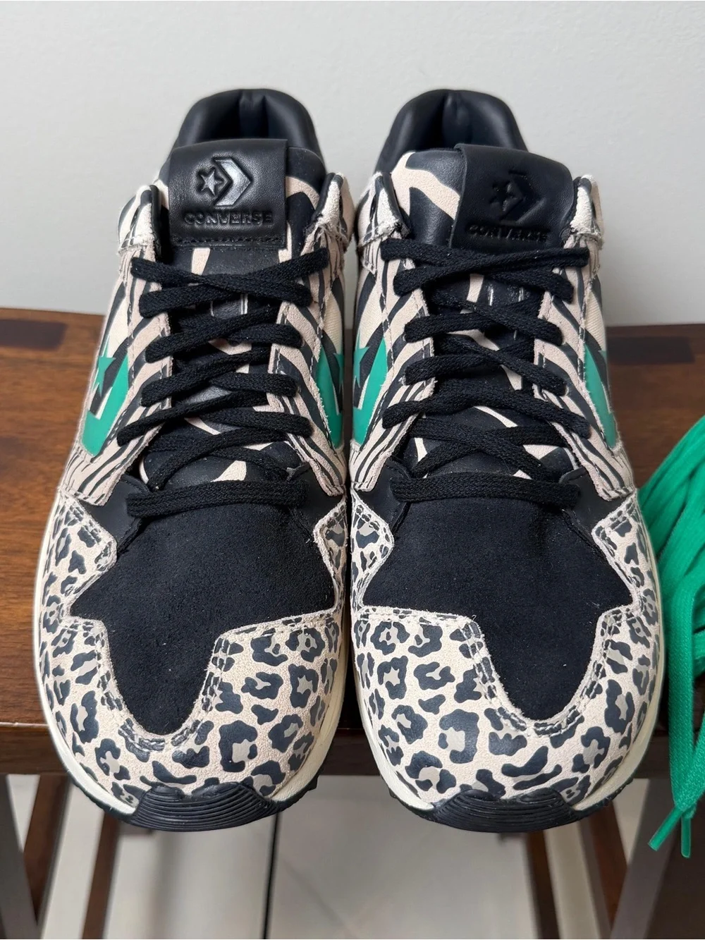 Converse Wave Trainer A14288C Leopard Zebra Apex Green Men’s 10 New No Box